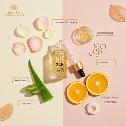 Aurivia™ 24K Gold Face Serum (Glow Revival Serum)